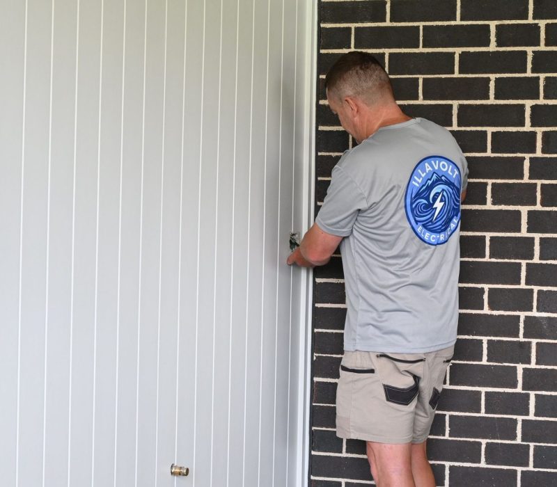 IllaVolt Electrical electrician installing a power point on an Illawarra home